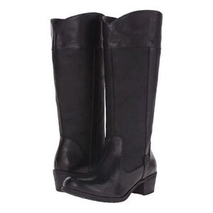 UGG Cassis Women's Tall Black Leather Over-the-Knee Boots new in box 8M